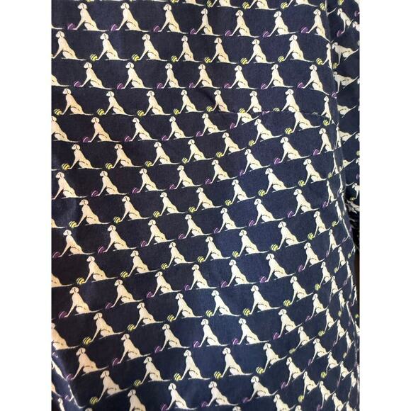 Talbots dog novelty print size 8P cotton button up - Picture 4 of 5